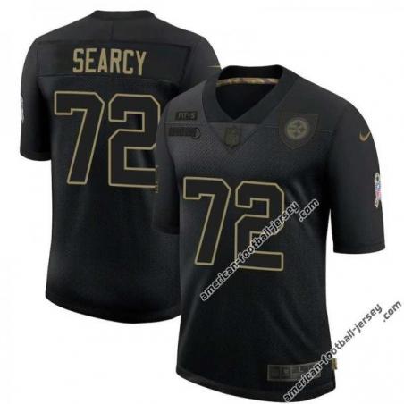 Black Leon Searcy Steelers #72 Stitched Salute to Service Football Jersey Mens Womens Youth