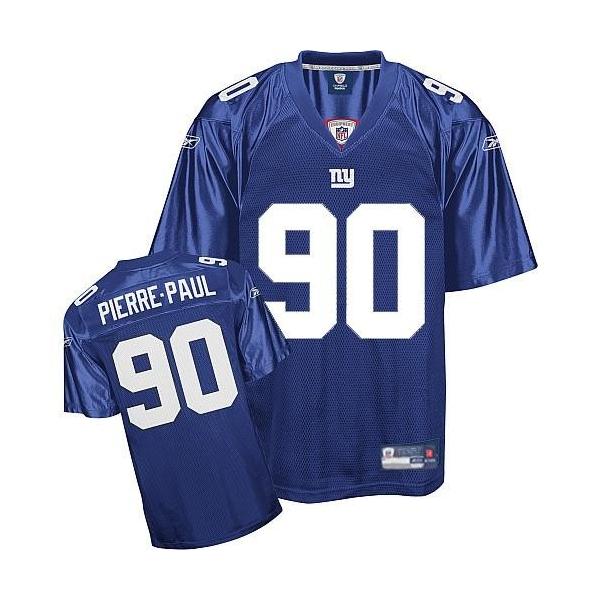 Jason Pierre Paul NY-G Football Jersey - NY-G #90 Football Jersey(Blue)