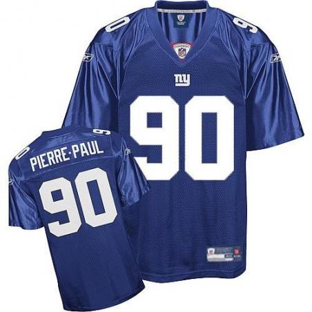 Jason Pierre Paul NY-G Football Jersey - NY-G #90 Football Jersey(Blue)
