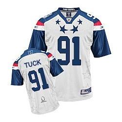 Justin Tuck NY-G Football Jersey - NY-G #91 Football Jersey(2011 Pro Bowl)