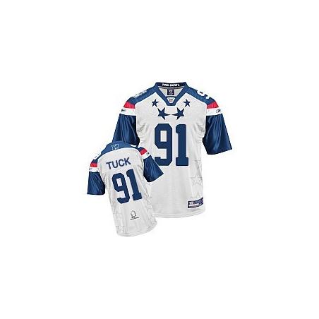 Justin Tuck NY-G Football Jersey - NY-G #91 Football Jersey(2011 Pro Bowl)