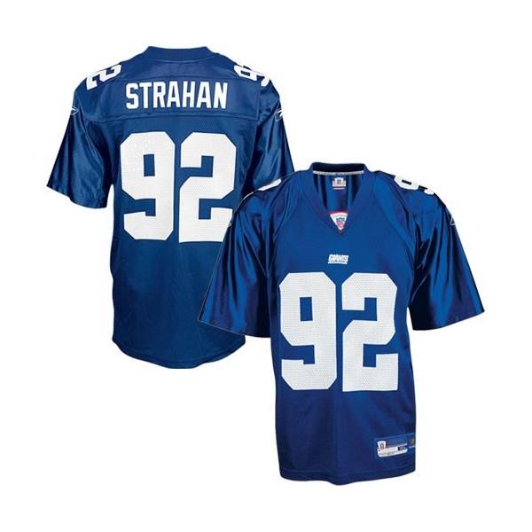 Michael Strahan NY-G Football Jersey - NY-G #92 Football Jersey(Blue)