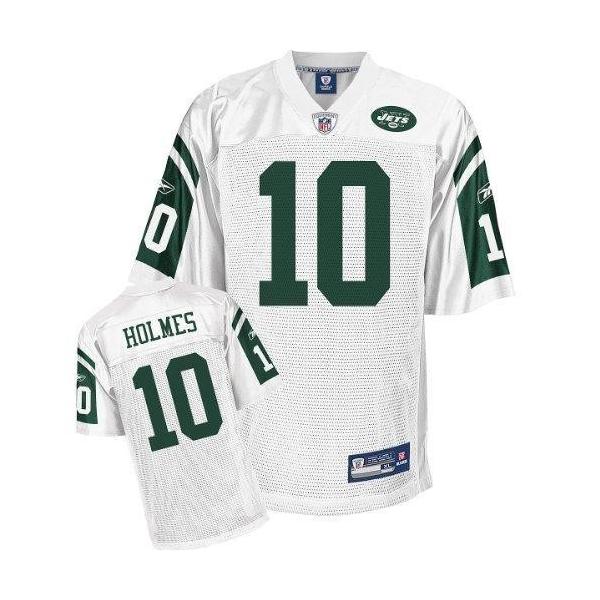 Santonio Holmes NY-J Football Jersey - NY-J #10 Football Jersey(White)