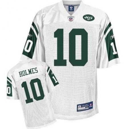 Santonio Holmes NY-J Football Jersey - NY-J #10 Football Jersey(White)
