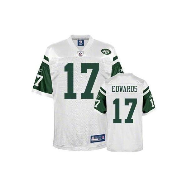 Braylon Edwards NY-J Football Jersey - NY-J #17 Football Jersey(White)