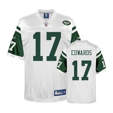 Braylon Edwards NY-J Football Jersey - NY-J #17 Football Jersey(White)