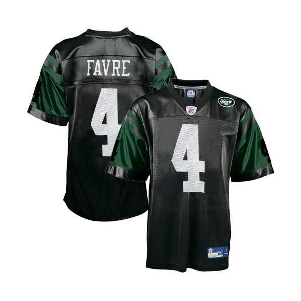 Brett Favre NY-J Football Jersey - NY-J #4 Football Jersey(Black)