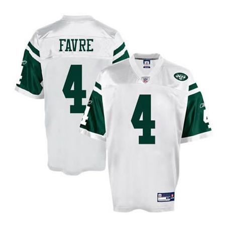 Brett Favre NY-J Football Jersey - NY-J #4 Football Jersey(White)