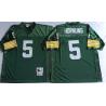 Paul Hornung Green Bay Football Jersey - Green Bay #5 Football Jersey (Green, Short Sleeves Throwback)