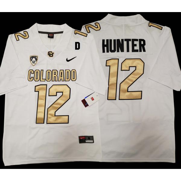 Wide Receiver Travis Hunter Jr. Jersey with D patch PAC12 Colorado Buffaloes #12