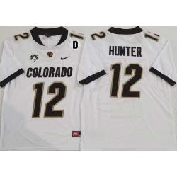 Wide Receiver Travis Hunter Jr. Jersey with D patch PAC12 Colorado Buffaloes #12