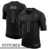 NY Giants #1 Bill Owen Black Salute to Service Jersey