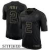 NY Giants #2 Jay Feely Black Salute to Service Jersey