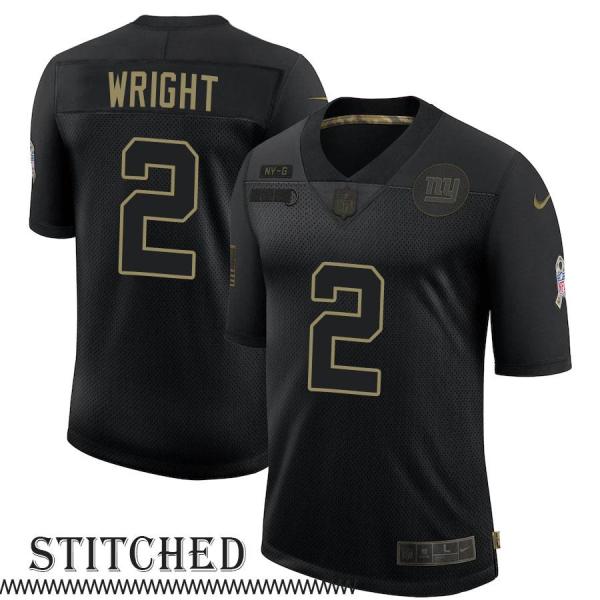 NY Giants #2 Anthony Wright Black Salute to Service Jersey