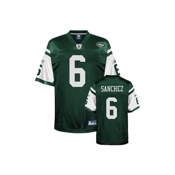 Mark Sanchez NY-J Football Jersey - NY-J #6 Football Jersey(Green)