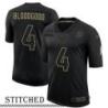 NY Giants #4 Al Bloodgood Black Salute to Service Jersey