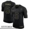 NY Giants #5 George Franck Black Salute to Service Jersey
