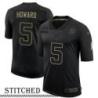 NY Giants #5 Dosey Howard Black Salute to Service Jersey