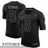 NY Giants #5 Ray Schwab Black Salute to Service Jersey