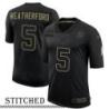 NY Giants #5 Steve Weatherford Black Salute to Service Jersey