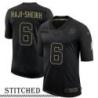 NY Giants #6 Ali Haji-Sheikh Black Salute to Service Jersey
