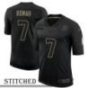 NY Giants #7 Lynn Bomar Black Salute to Service Jersey