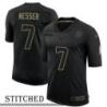 NY Giants #7 Al Nesser Black Salute to Service Jersey