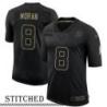 NY Giants #8 Tom Moran Black Salute to Service Jersey