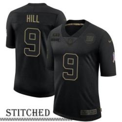 NY Giants #9 Kid Hill Black Salute to Service Jersey
