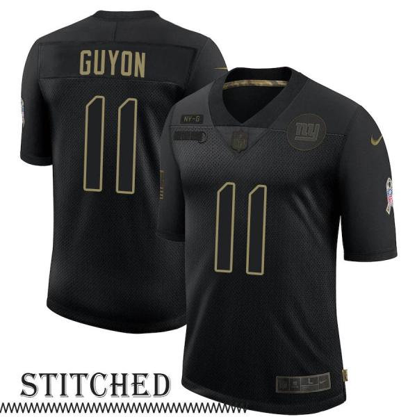 NY Giants #11 Joe Guyon Black Salute to Service Jersey