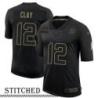 NY Giants #12 Randy Clay Black Salute to Service Jersey