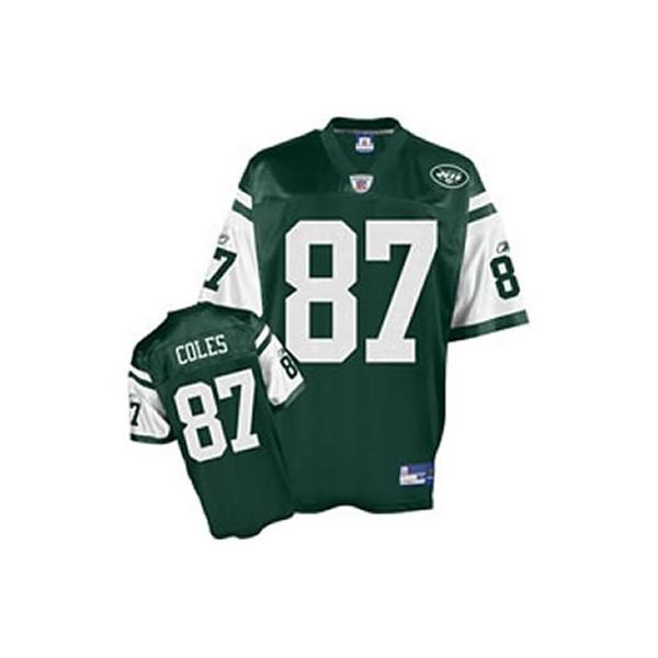 Laveranues Coles NY-J Football Jersey - NY-J #87 Football Jersey(Green)