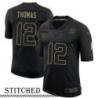 NY Giants #12 Bob Thomas Black Salute to Service Jersey