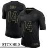 NY Giants #14 Ward Cuff Black Salute to Service Jersey