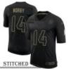 NY Giants #14 John Norby Black Salute to Service Jersey