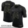 NY Giants #14 Y.A. Tittle Black Salute to Service Jersey