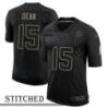 NY Giants #15 Randy Dean Black Salute to Service Jersey