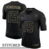 NY Giants #15 Quadree Henderson Black Salute to Service Jersey