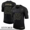 NY Giants #15 Collin Johnson Black Salute to Service Jersey