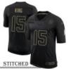 NY Giants #15 Tavarres King Black Salute to Service Jersey