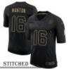 NY Giants #16 Tillie Manton Black Salute to Service Jersey