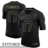 NY Giants #17 Ray Flaherty Black Salute to Service Jersey