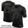 NY Giants #17 Arnie Galiffa Black Salute to Service Jersey