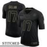 NY Giants #17 Jamie Gillan Black Salute to Service Jersey