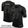 NY Giants #17 Art Harms Black Salute to Service Jersey