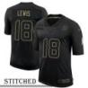 NY Giants #18 Roger Lewis Black Salute to Service Jersey