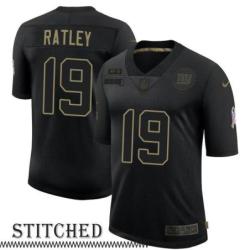 NY Giants #19 Damion Ratley Black Salute to Service Jersey
