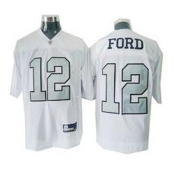 Jacoby Ford Oakland Football Jersey - Oakland #12 Football Jersey(White Silver Number)