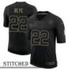 NY Giants #22 Ronnie Blye Black Salute to Service Jersey