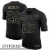 NY Giants #22 Terrell Buckley Black Salute to Service Jersey